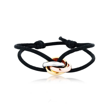 Luxe RVS Armband met Multicolor Lint - Verstelbare Maat 41 kleuren