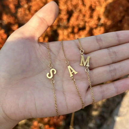 Choose your own letter! gold colored bracelet