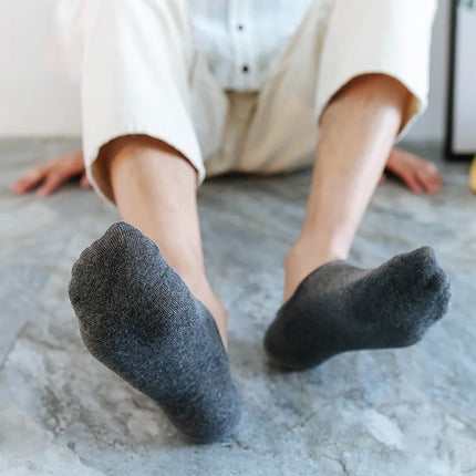 Unsichtbare Herrensocken – 5 Paar Sommer-No-Show-Hausschuhe