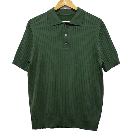 Retro Gestreept Polo Shirt - Zomercollectie