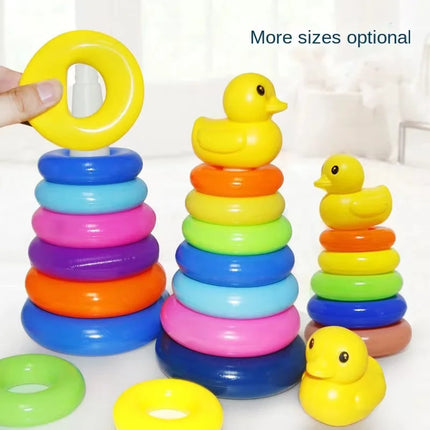 Rainbow Tower Puzzle Toy for Babies 0-3 Years