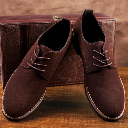 Men's Oxford Leather Shoes - Comfortable Stylish Dress Shoes