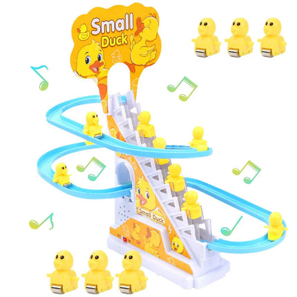 Electric Ducks Rail Racing - Climbing Ladder Baby Toy LED Light And Music