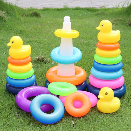 Rainbow Tower Puzzle Toy for Babies 0-3 Years