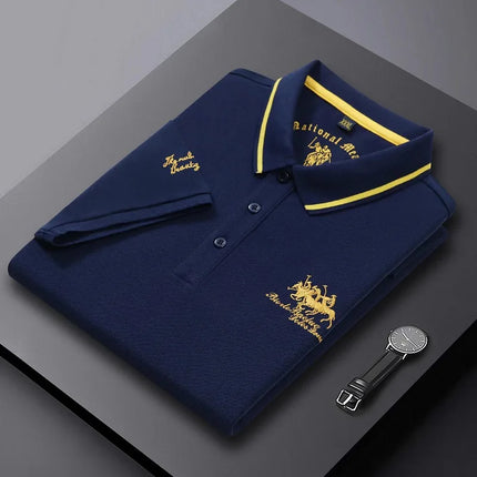 Luxe Geborduurde Polo Shirt Heren