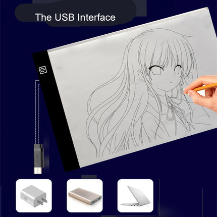 LED Drawing Pad 3 Level Dimmable Drawing Board for Kids