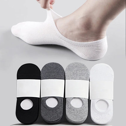 Unsichtbare Herrensocken – 5 Paar Sommer-No-Show-Hausschuhe