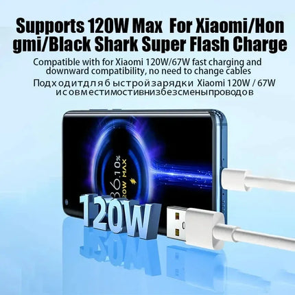 Xiaomi 120W Super snellader USB C Kabel