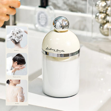 Automatic Foaming Maker Mini Washing Face Foamer Machine Bathroom Desktop Large Capacity Container Foaming Maker Facial Cleaner