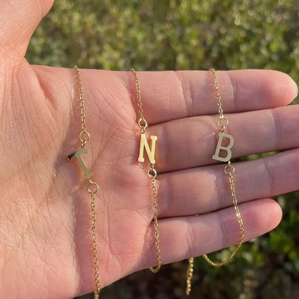 Choose your own letter! gold colored bracelet