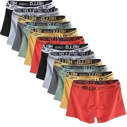 10 Stuks Heren Ondergoed, Comfortabele Boxershorts, Ademend en Stretch